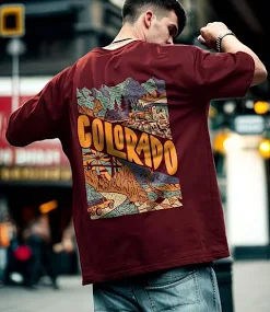 NOBERO Men's Graphic Print Oversized T-Shirt